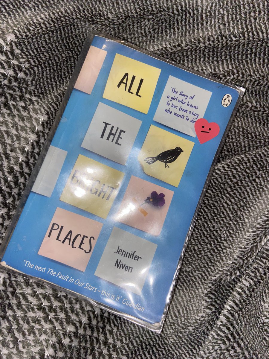 kulik_sofija's tweet photo. “All the Bright places” by Jenifer Niven.
 Good luck. Really positive beginning.

P.S:I'm only on page 6 and I'm already worried about the main character
#All_the_bright_places #JenniferNiven https://t.co/keznlv745l