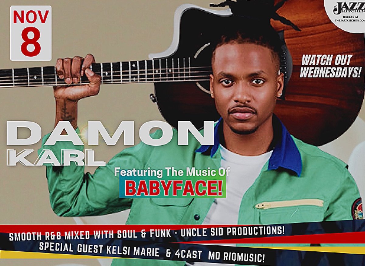 We're just one week away from the show at <a href="/TheJazzKitchen/">The Jazz Kitchen</a> which features the music of <a href="/babyface/">Babyface</a> it's on Wednesday, November 8th! Seriously, you don't want to miss this! Get your tickets ASAP before they're all gone!🎵🎉

instantseats.com/?fuseaction=ho…