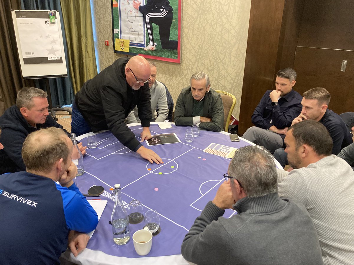 DougieAnderso12's tweet photo. CONTINUOUS PROFESSIONAL DEVELOPMENT 
Our latest @UEFA CPD event today at Norton House Hotel. 
Full house of attendees, listening to @Paulmcg8 &amp; Mark Atkinson discuss ‘Individual Player Development’. 
Thanks to all who attended &amp; our wonderful guest speakers #ScottishFACoachEd https://t.co/Wdp6tWV0KF