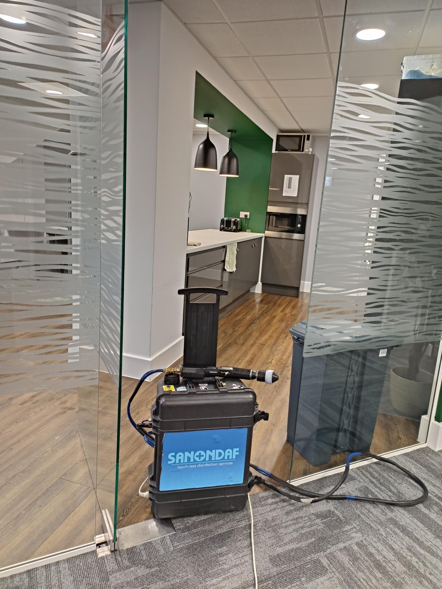 StainbustersLtd's tweet photo. Another busy week for #Stainbustershygiene as winter approaches we carried out the regular #sanondaf infection control treatment at these two Call Centres. #sanondaf reaches all areas other cleaning methods can't reach. Less risk of staff being ill with winter bugs #sanondafleeds https://t.co/kH73DM0M8c
