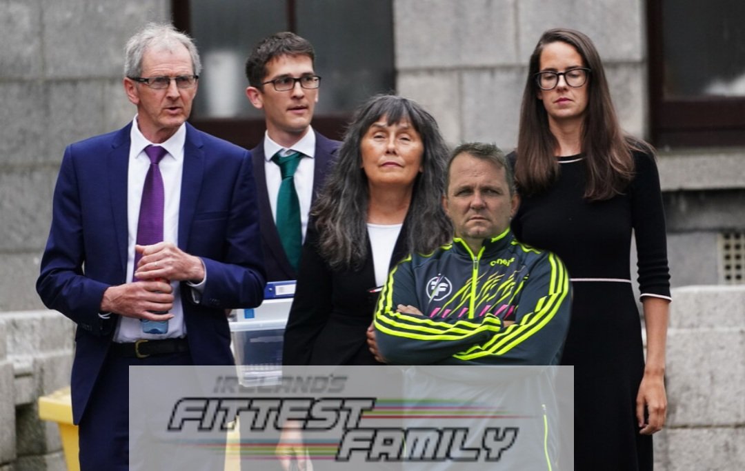 Davy's family are hot favourites for the new 'standing outside the gate shouting at the judges' challenge on the new season of  #irelandsfittestfamily
