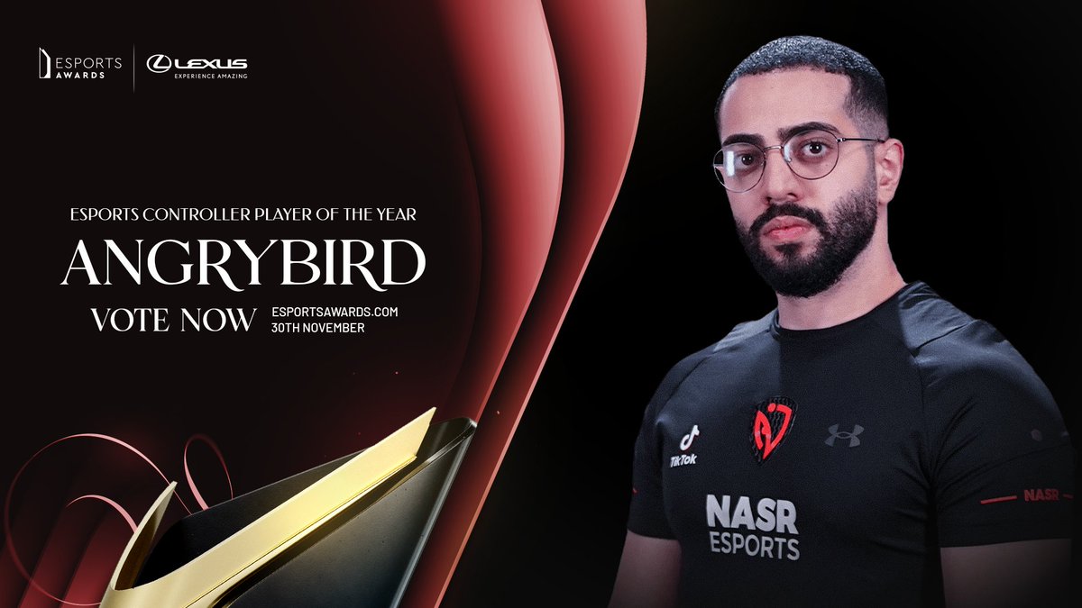 Vote for @FGC_Angrybird! Finalist of the Esports Controller Player of the Year award. Remember, you can VOTE EVERY DAY, once a day. ✅ Vote now: esportsawards.com/vote/ Esports Awards 2023 - November 30th | Zouk - Las Vegas