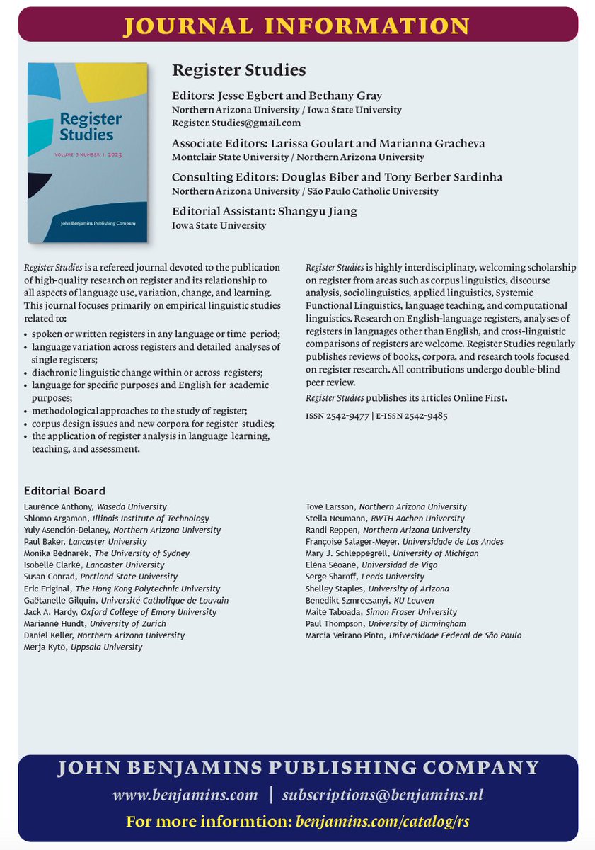 🌟🌟🌟New Editorial Board Announcement🌟🌟🌟
Welcome to new members of our editorial board and to our new Associate Editors <a href="/LGoulart845/">Larissa Goulart</a> and Marianna Gracheva