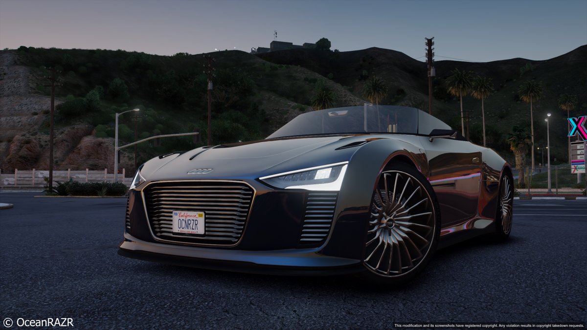 OceanRAZR's tweet image. The new 2010 Audi e-tron Spyder Concept is now avaiable for #GTA5 
It also includes the 2010 ORAZR eSpyder for GTA5 RP-Servers

CHECK IT OUT:
patreon.com/posts/2010-aud…