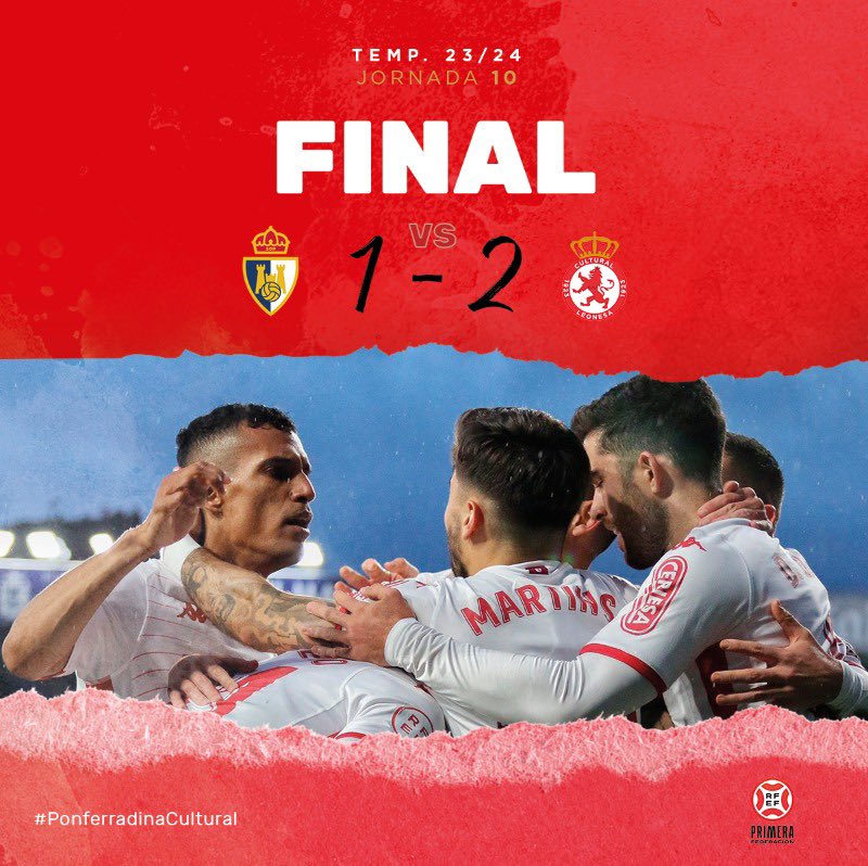 ⏱️ FINAL | 1-2 | ¡Síiiiiiiiiiiiiiiiiiii! ¡Síiiiiiiiiiiiiiiiiii! ¡Y síiiiiiiiiiiiiiiiiii!

#AúpaCultu 
#PonferradinaCultural