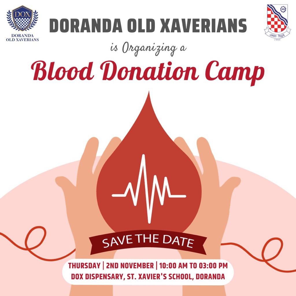Dispensary (Neuro) & Blood Donation camp on 2nd Nov.

Blood Donation - 10AM - 3 PM
Dispensary - 5 PM - 6:30 PM 
@viraatharsh @jaaindia @HLTH_JHARKHAND @JharkhandCMO @DC_Ranchi @atulgera007 @budhiaa @suyashkhemka @rahulbh68421284 @alokminocha @vipulagrawal @niteshpriya @DOXRanchi