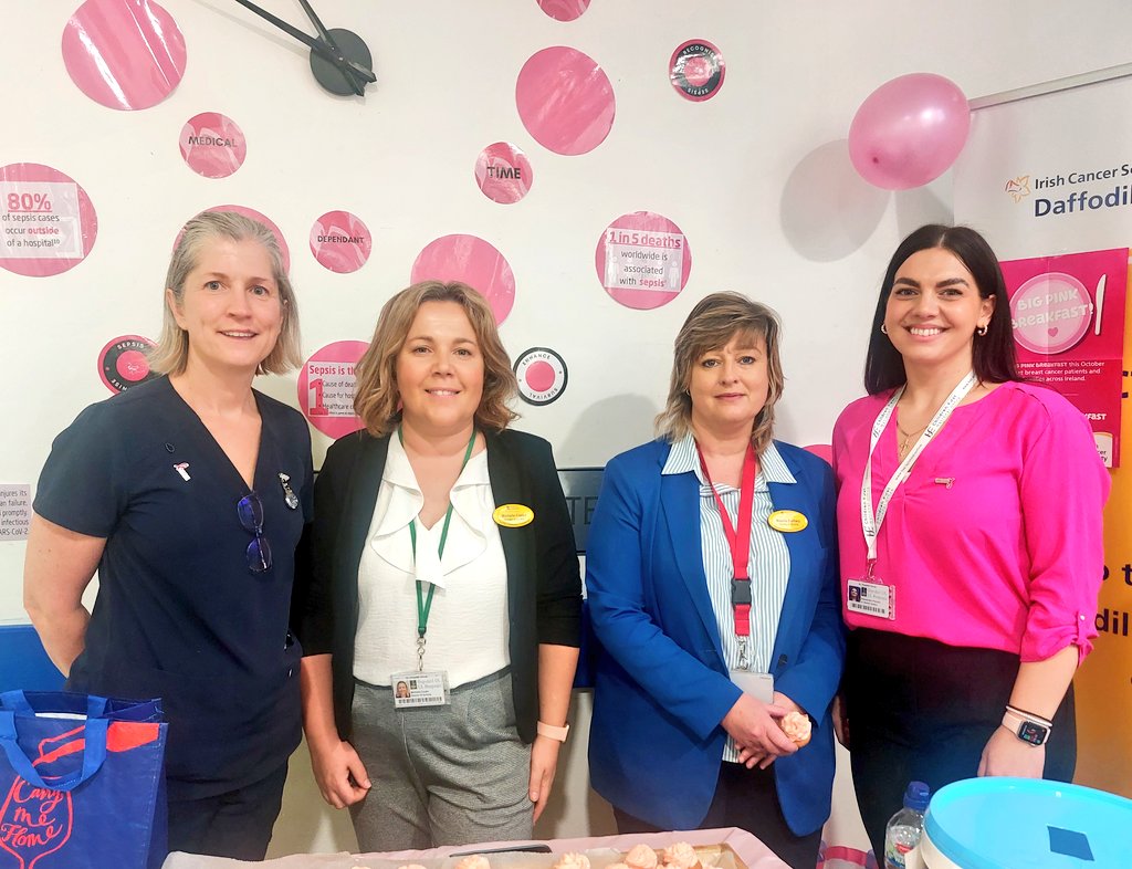 Delighted to support Breast cancer awareness @ULHospitals during the week. Knowledge is life saving @MaireadOConnel3 @bmmurphy08 @patriciaogorma8 @IrishCancerSoc
