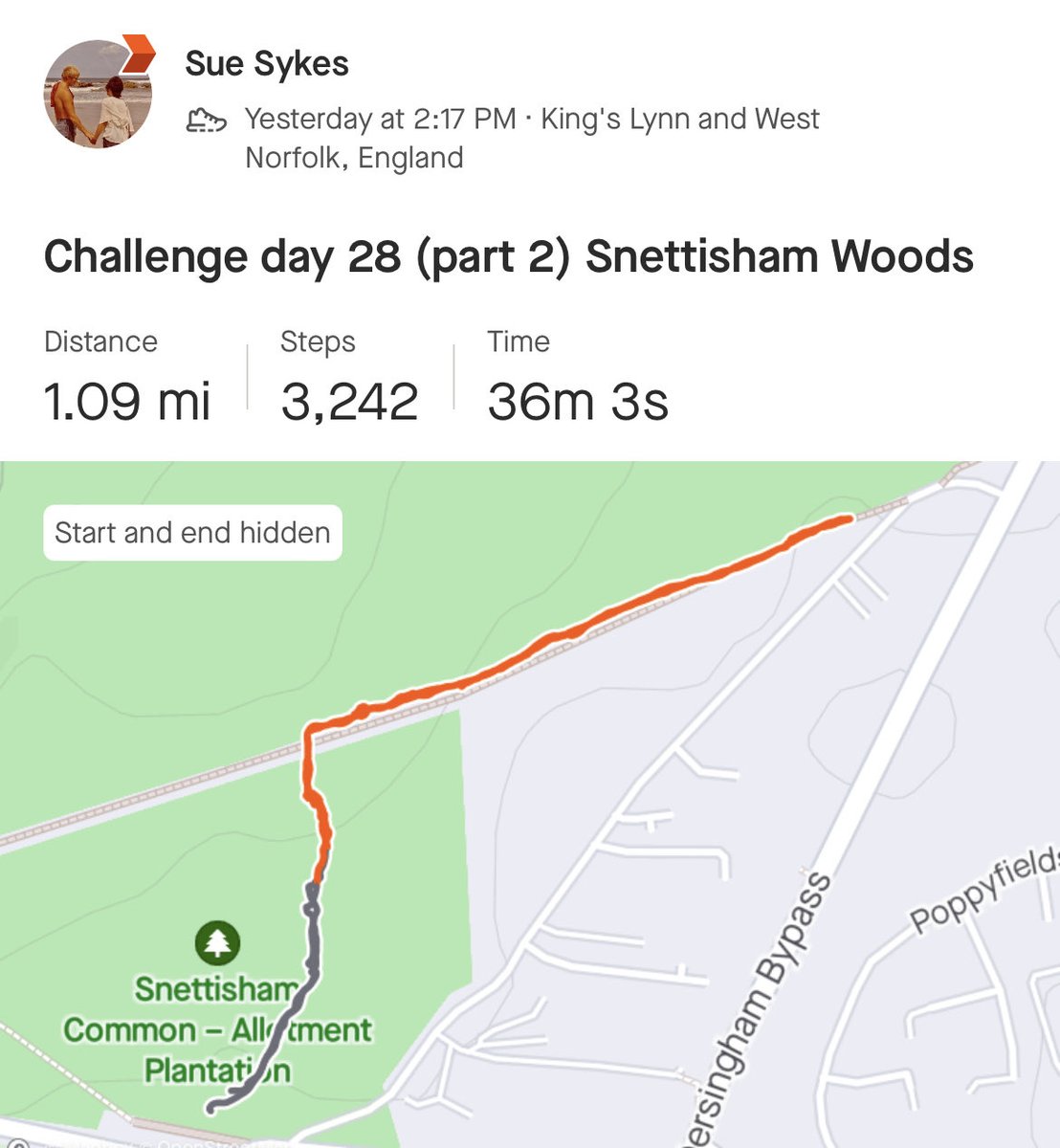 lovebeingagran's tweet photo. Challenge day 28 (part 2) Nearly there! ⁦@PancreaticCanUK⁩ https://t.co/OuFbHerAmu