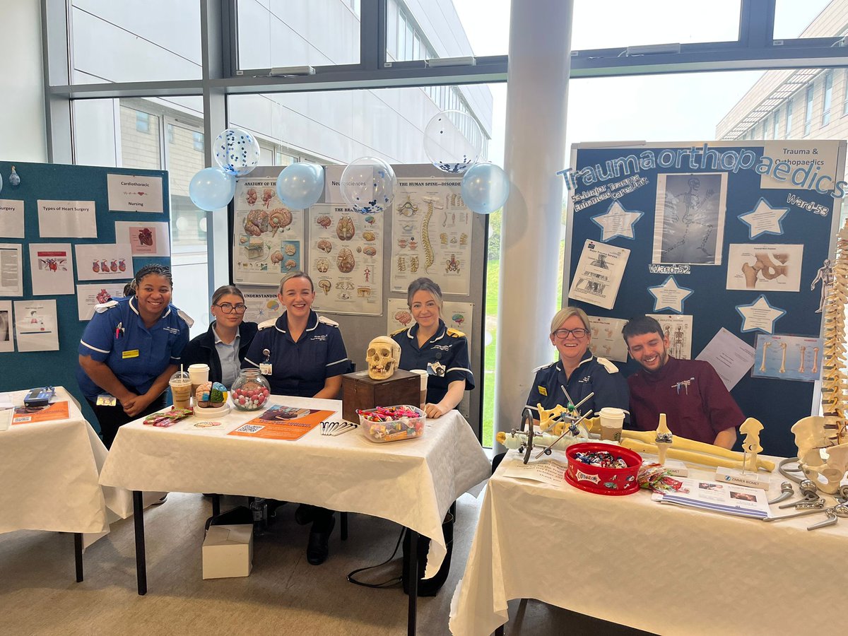 Thank you @UHCW_TraumaNeur for representing the team for @nhsuhcw recruitment day. Cardiothoracic, orthopedic, stroke and Neuro spoke to members of the public on Saturday about careers in the nhs