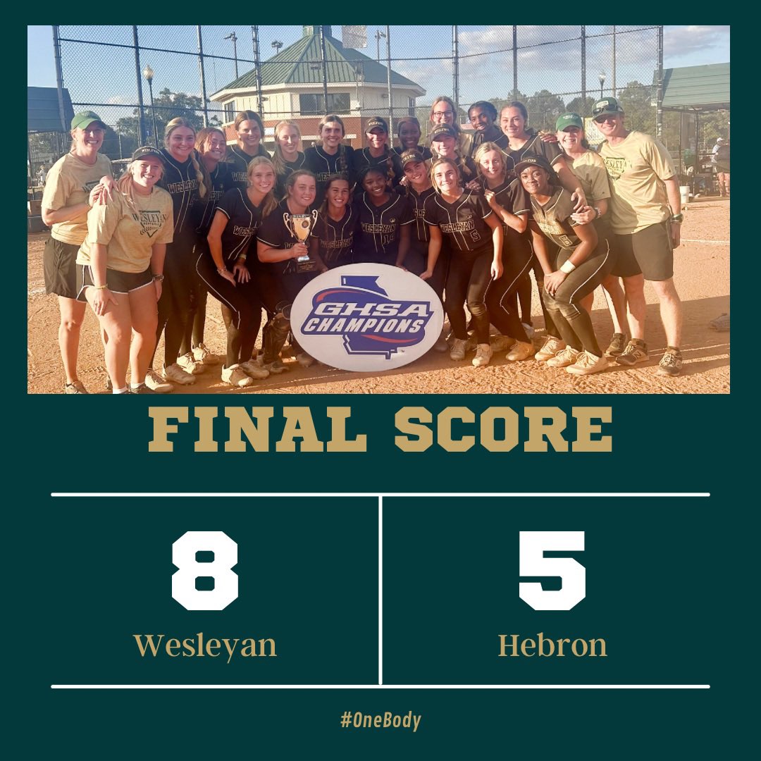 Softball_Wolves's tweet photo. Championship Saturday Recap!
Game 3
🥎2023 STATE CHAMPS!!!🏆
@maceycintron16 WP, 9 Ks/2-4
@shaylabahr11 3-4, HR💣, 3B, 3 RBI
Salmieri 2-4, RBI
@AveryTucker_8 2 RBI 2B, SB
@alyssa_flood39 2B
@morganmixon42 RBI 1B
Wren 1B
#OneBody #EatTheElephant #3peat
@GDPsports @WesleyanWolves https://t.co/D9q3HUA5UN