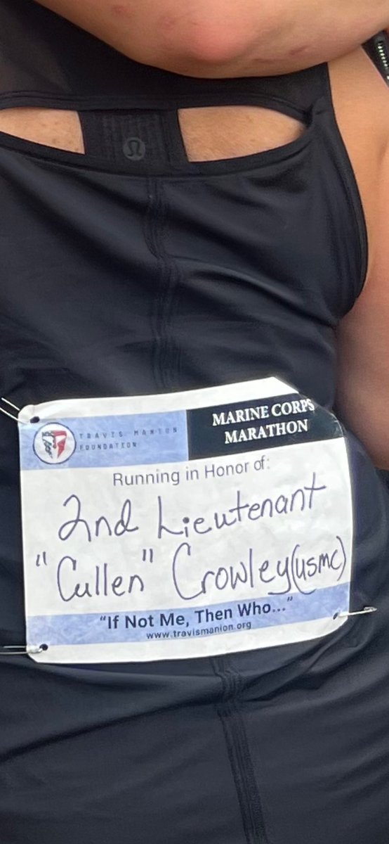 So proud of Kasey, Kenzie, and Liam for finishing the #MarineCorpsMarathon in honor of Cullen! #TeamCullen @USMC