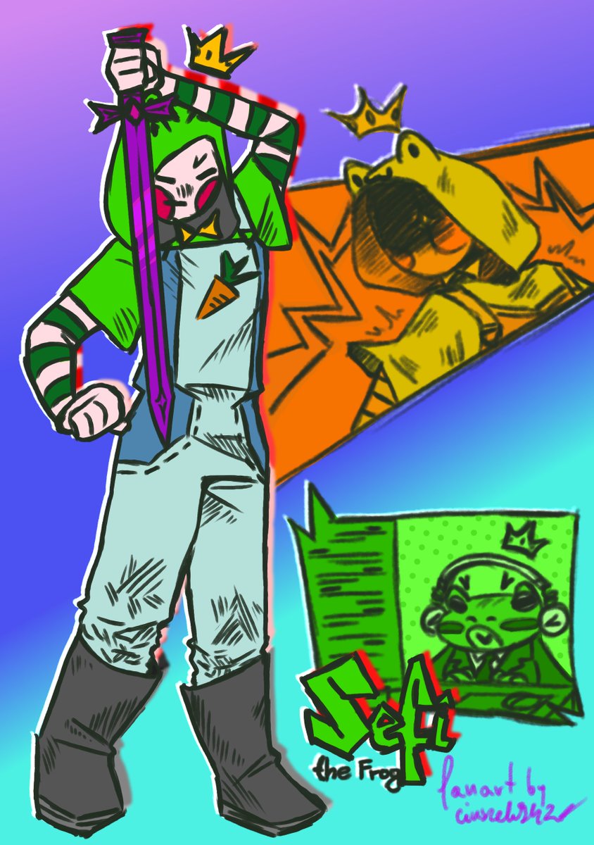 ciuszek942's tweet photo. Sorry I couldn't give you a birthday gift on time but here you go @SefiTheFrog ! :D https://t.co/G2UQRJIagT