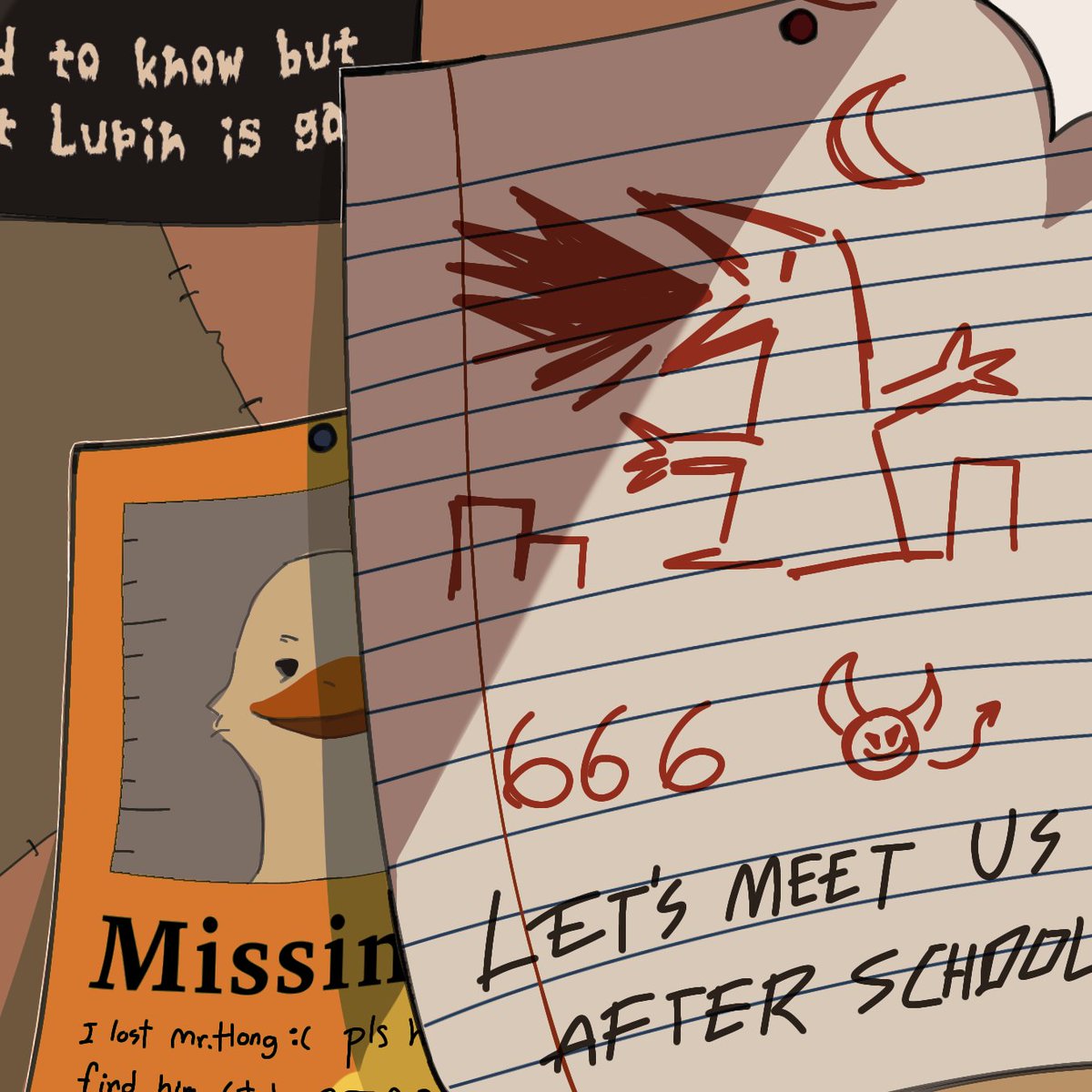 SPSM_COMMU's tweet image. [ อีเว้นท์ที่ 9 ]

&apos; 666 เจอกันหลังเลิกเรียน &apos;

กระดาษแปลก ๆ ปลิวว่อนทั่วตัวเมือง เนื้อหาจับใจความไม่ค่อยได้เท่าไรนัก

น่าแปลกที่เอกสารเหล่านี้ มาในช่วงที่เหตุการณ์ประหลาดเกิดขึ้น

เกิดอะไรขึ้น?

แล้วใบปลิวพวกนี้คืออะไร?

ค้นหาความจริงได้ที่บริเวณสำหรับหรับอีเว้นท์ในดิสคอร์ด !