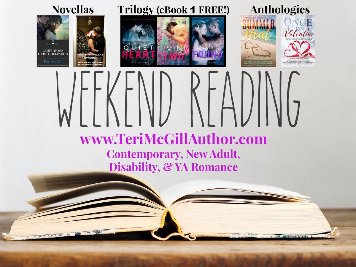 💜❤️💜 #WeekendReads #Romance #ContemporaryRomance #Trilogy #eBook1Free #YAromance #YoungAdult #FirstLove #DeafRomance #DeafCharacters #DeafHeroes #DeafRights #DeafAwareness #Inclusion #ASL #DisabledCharacters #Disabilities #LoveWins #SignLanguage #ASL 🤟🏻 TeriMcGillAuthor.com