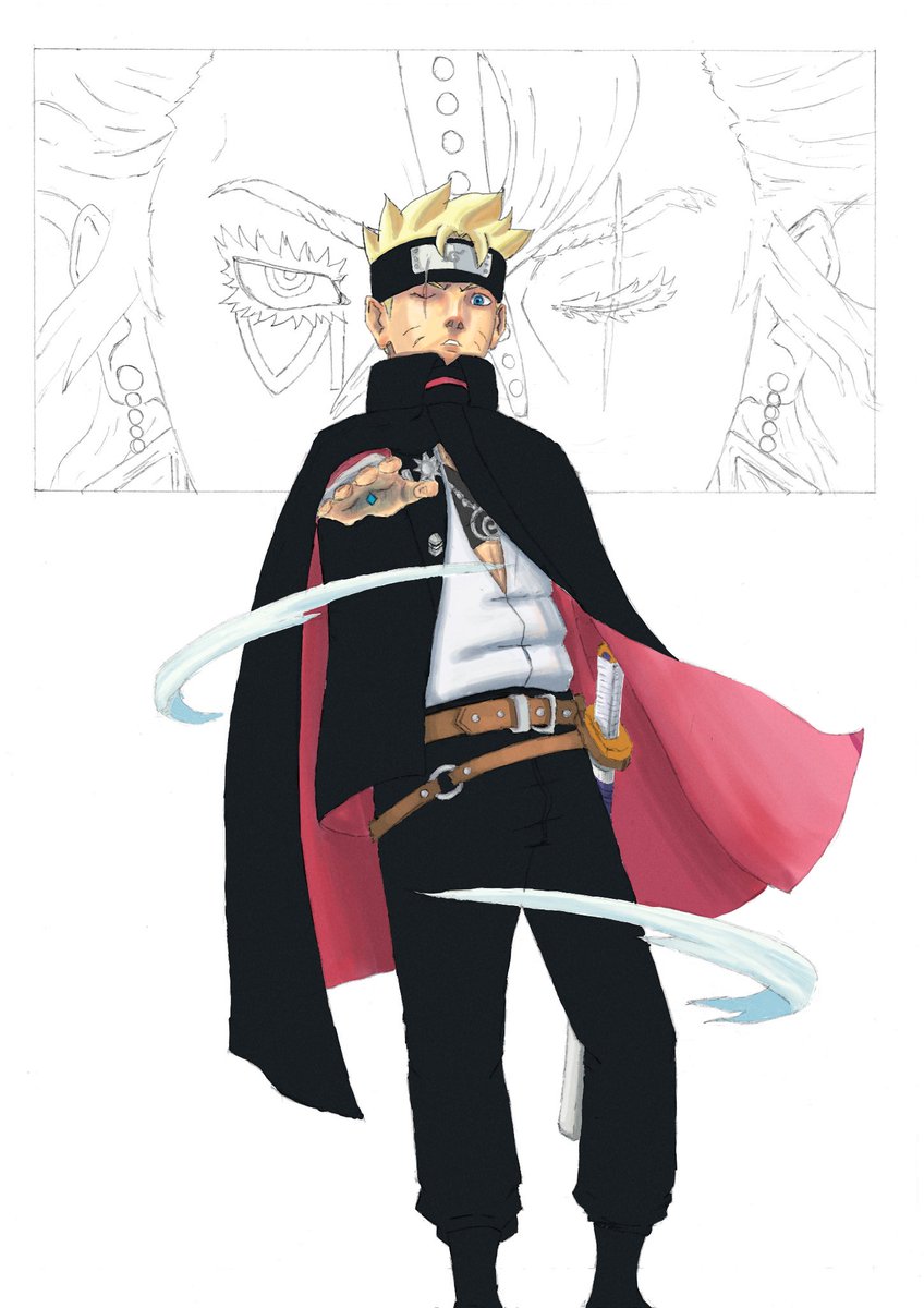 Blackless_ness's tweet photo. Boruto and Code colored drawing for chapter 3. Enjoy  #BorutoTwoBlueVortx #BORUTO #BorutoTwoBlueVortexCh3 #BorutoTwoBlueVortexChapter3 https://t.co/k1HVC0VVVr