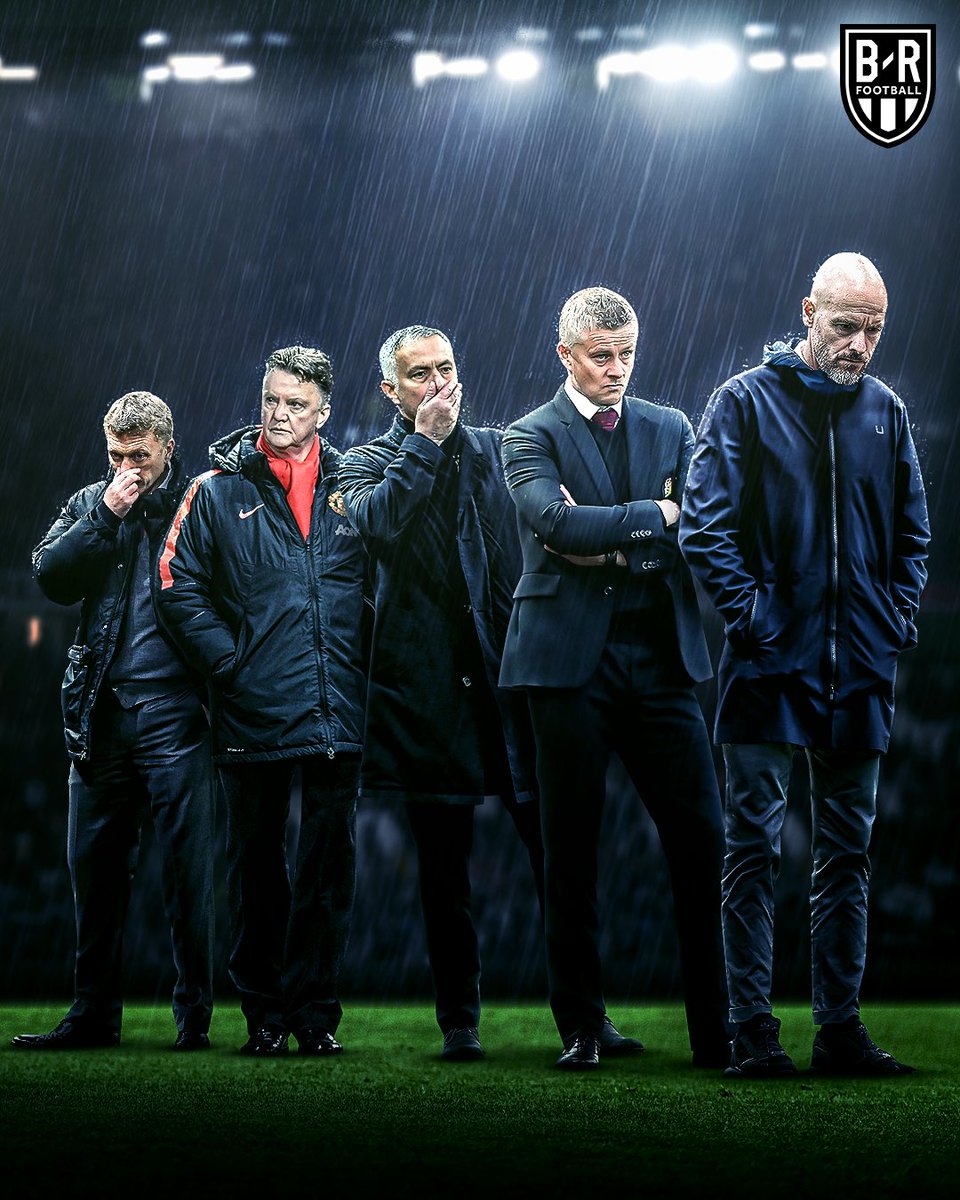 brfootball's tweet photo. Manchester United Premier League losses at Old Trafford under Sir Alex Ferguson: 34

Manchester United Premier League losses at Old Trafford since he retired: 34 

It's not easy succeeding a legend 🌧️ https://t.co/s7tEklj2TF