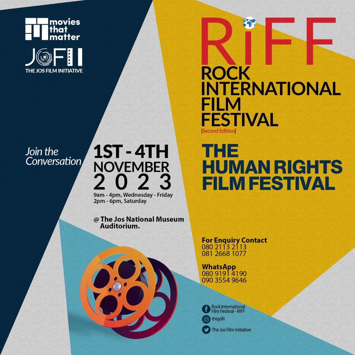 4evahappiness's tweet image. Hiii Haaa (in the voice of a cowgirl😁😁)
I am very excited to announce to you all that we are left with 2 more day until RIFF 2023💃💃
See you there as we amplify the voices that matters...

#RIFF2023  #jointheconversationonhumanrights #humanrightsissues #JOFII #moviesthatmatter