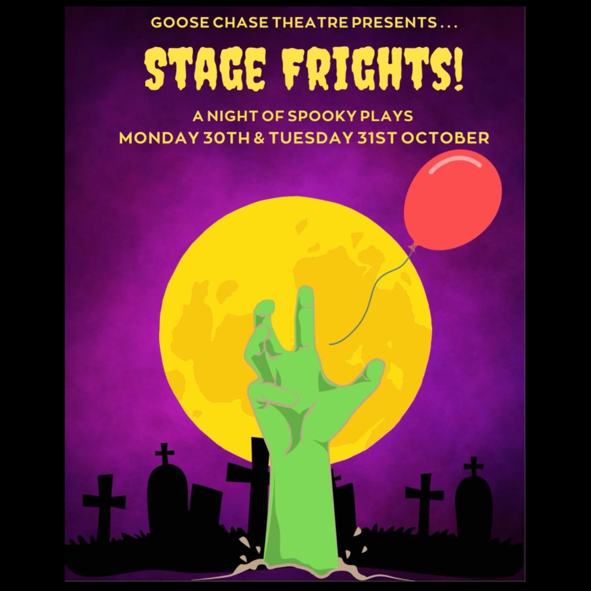 Our Hallowe'en night performance of #StageFrights2023 is officially sold out!

Just two tickets left for tomorrow (Monday) night's performance, but tickets still available for both 6:30 shows.

Looking forward to seeing you all there!

eventbrite.com/e/stage-fright…