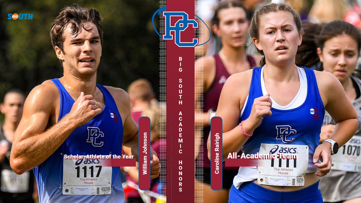 BlueHoseSports's tweet photo. Congrats to cross country runners William Johnson and Caroline Rairigh for earning Big South Academic honors. 📚 

📰 - https://t.co/g6TzgJk2fN

#GoBlueHose https://t.co/LDPguWLLbT