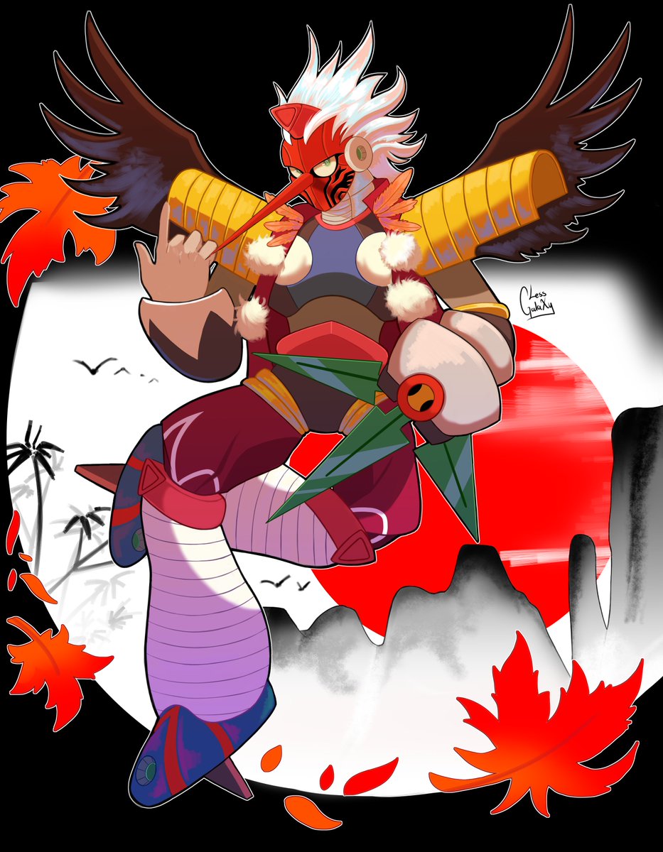 LessGalaXy's tweet photo. Organicé un collab de Halloween en un grupo de Facebook y estos fueron los personajes que dibujé 🤠

#MegaMan #MegaManfanart #MegaManHalloweenCollab #HalloweenCollab #mmhc #BlastMan #DevilbatSchilt #TenguMan #CopyX https://t.co/34GhFGRSqW