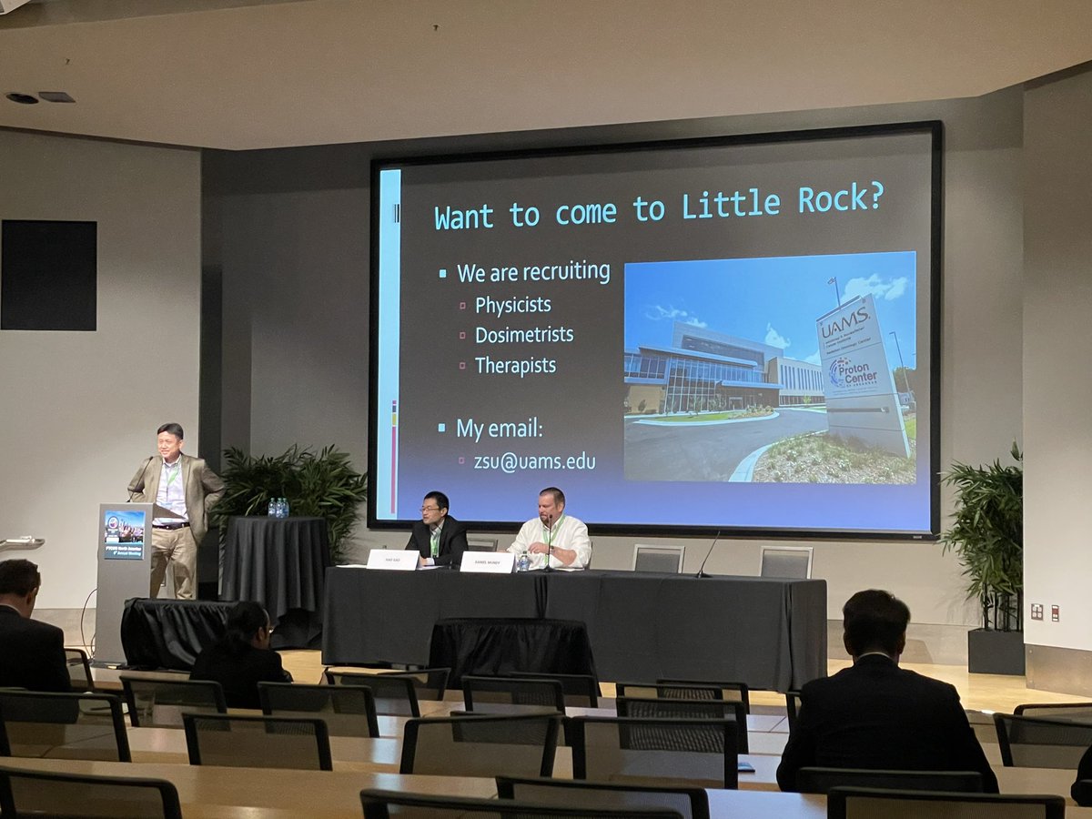 PTCOG-NA (@ptcogna) on Twitter photo Zhong Su from <a href="/uamscancer/">UAMS Cancer</a> on establishing the golden beam data approach for the <a href="/IBAToday/">Proton Therapy</a> Proteus One. Recruiting too! Zhong Su from <a href="/uamscancer/">UAMS Cancer</a> on establishing the golden beam data approach for the <a href="/IBAToday/">Proton Therapy</a> Proteus One. Recruiting too!