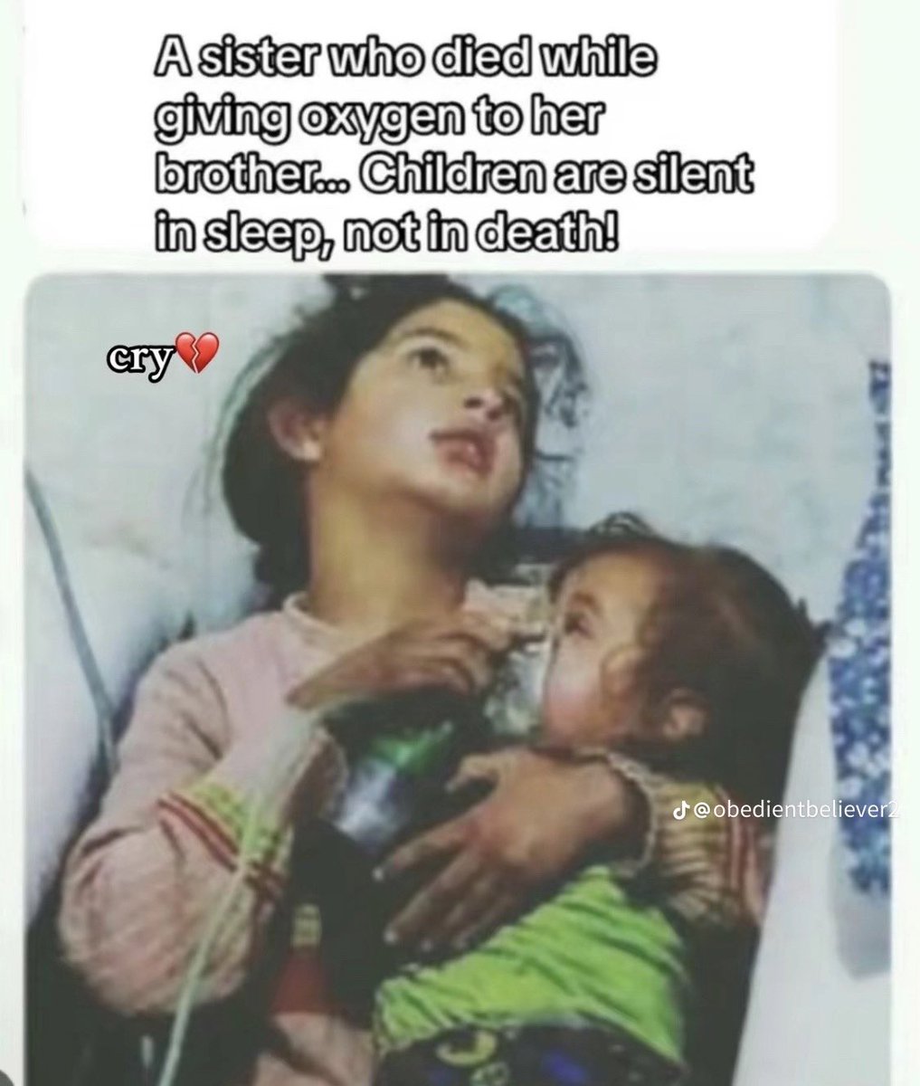 Angels of Palestine 🇵🇸 I’m sorry the world has failed you. 😭😢💔💔💔

#NoOilForIsrael #Gaza #Gazabombing #Gaza_Genicide #CeaseFireInGaza 
#IsraelTerrorrist