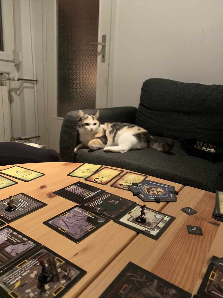 Gaming time! 🐱 Betrayal at the house on the hill with Micka #boardgame