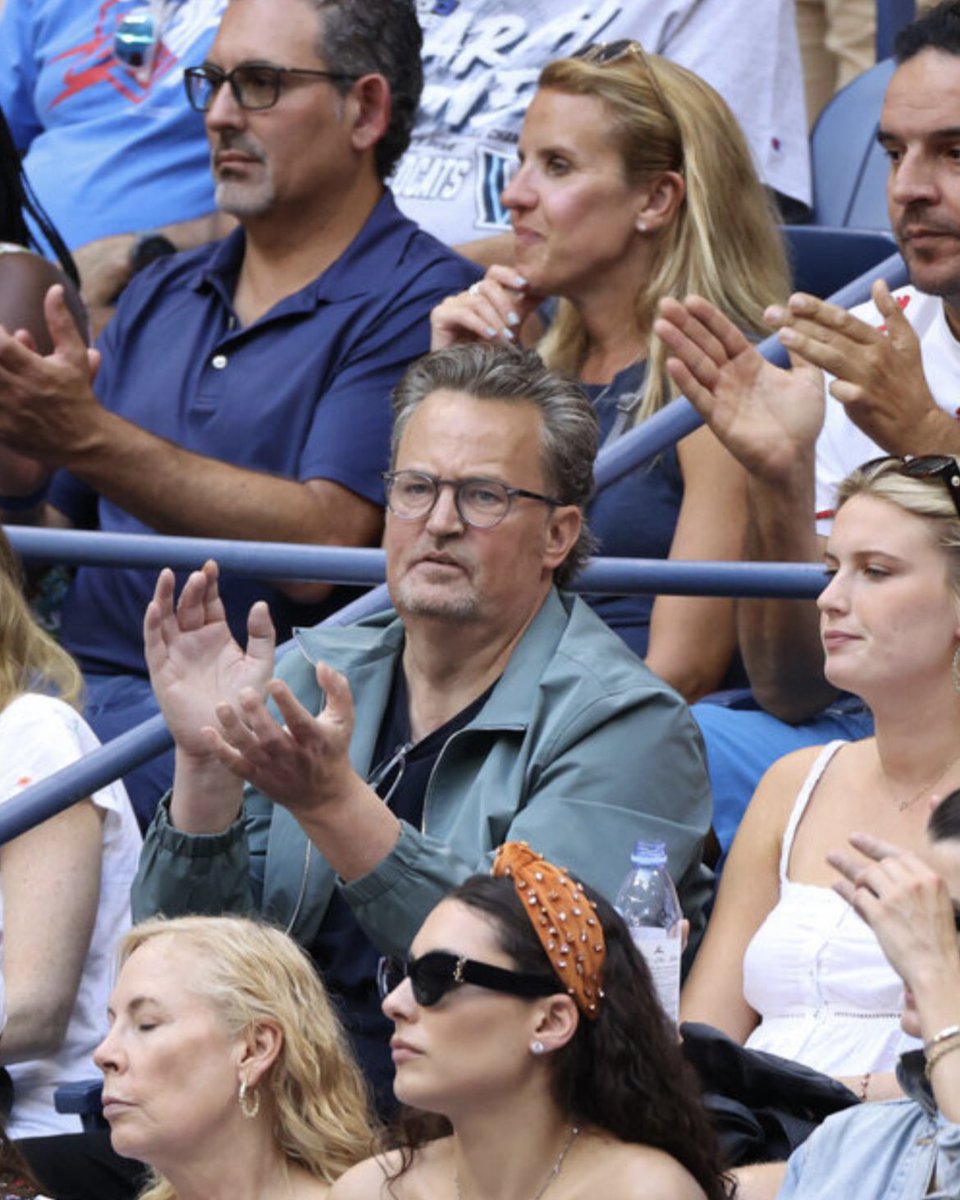 Actor and avid tennis fan, Matthew Perry died suddenly yesterday. NY will miss you. ❤️