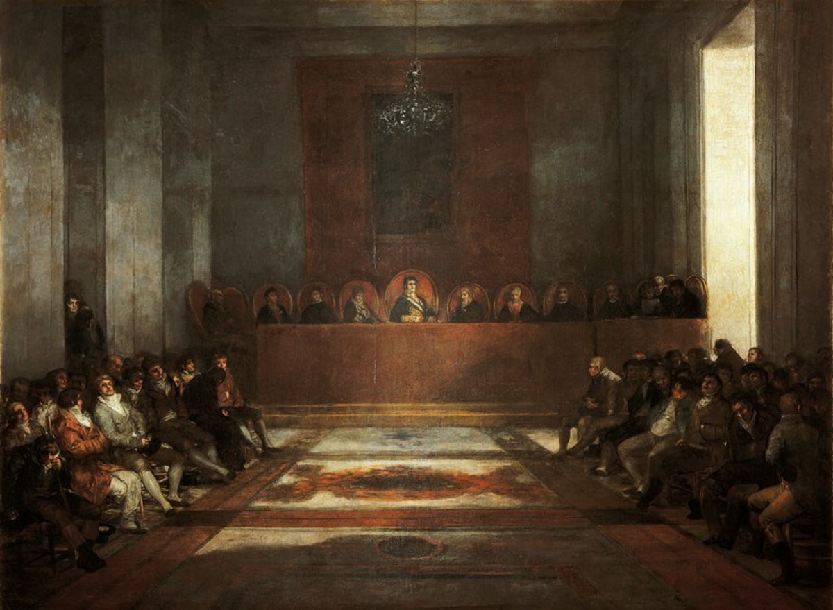 'Las meninas', Velázquez, 1656 | 'La Junta de Filipinas', Goya, 1815