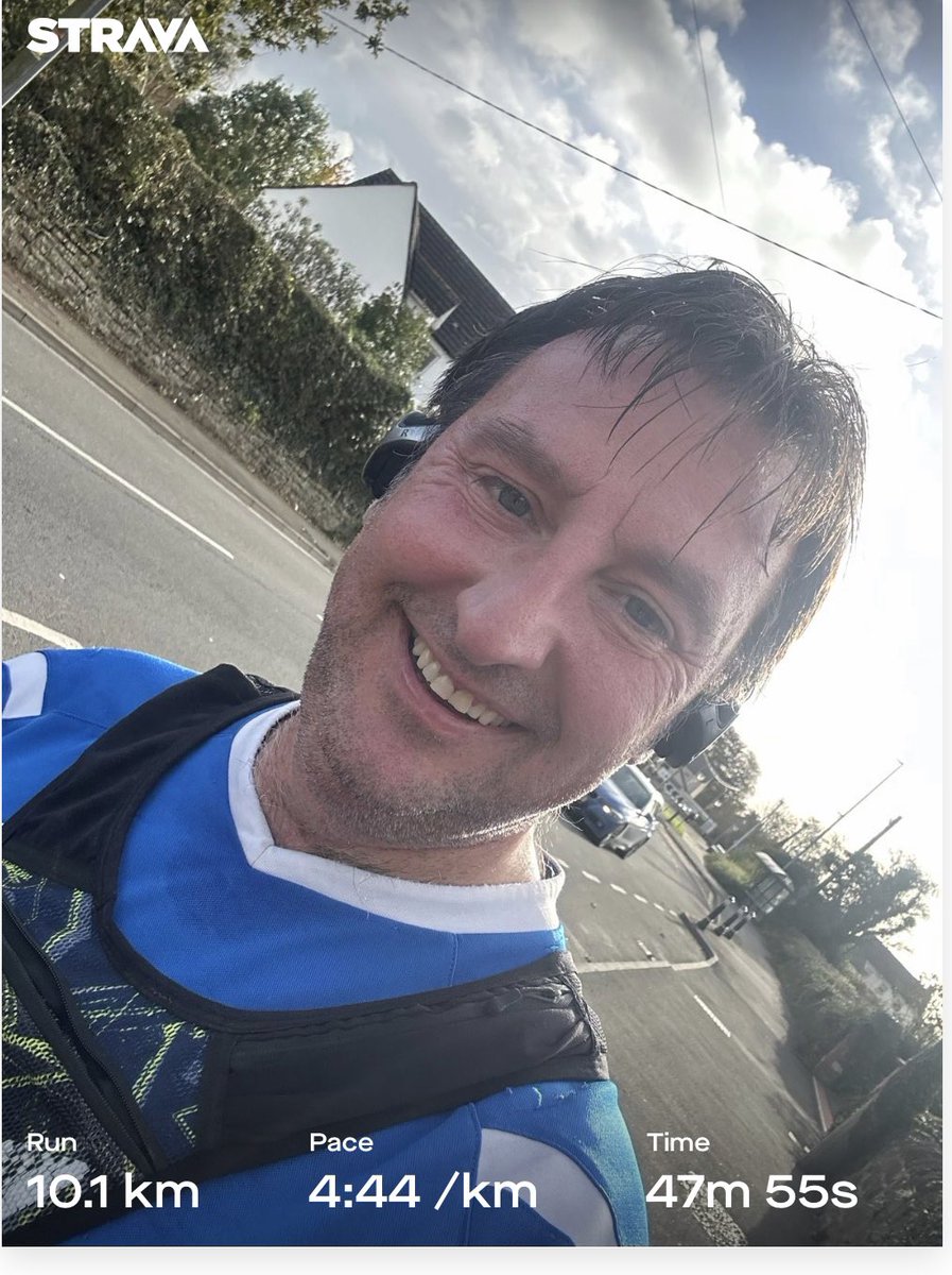 Out on my own today , best pace for a while… enjoyed this weekend boys did so well <a href="/AwardsVeterans/">Veterans Awards</a> #servicechildrenawards <a href="/SSCECymru/">SSCE Cymru</a> amazing group of people… onwards to 50th birthday wednesday 🤢🫶🏻