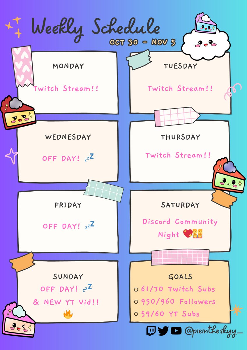 piepieanne's tweet photo. SCHEDULE'S UPPP FOR THIS WEEK!! Finally back after so long so we gotta be catching up this week for sure! 💓😝 ALONGSIDE THE USUAL RIOT GAMESSSS: Valorant &amp; League! CAN'T WAIT TO CATCH YOU GUYS ON MY LIVESTREAMS!! Link's in my bio 💖 https://t.co/5TXhYaV4u7