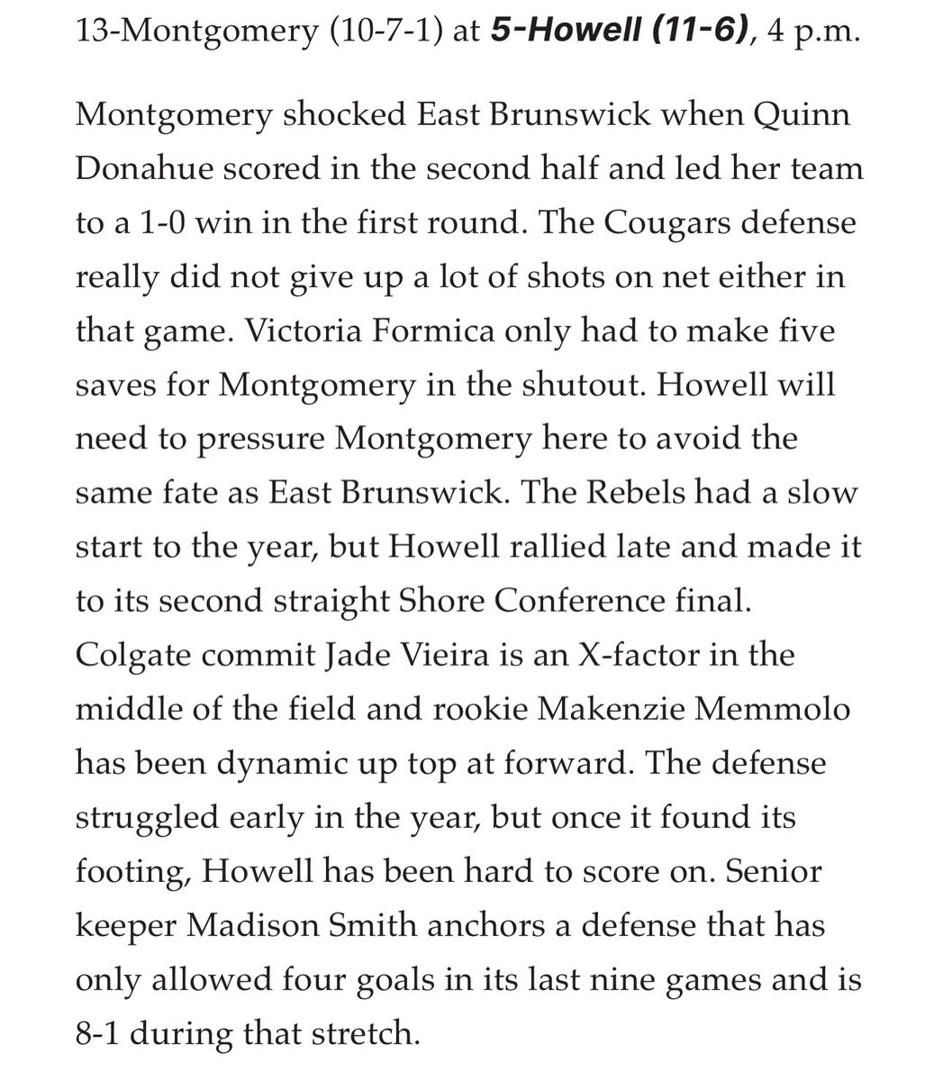 Let’s gooooooo‼️ Come out and support Monday at home‼️ <a href="/BravermanHHS/">Jeremy Braverman-Howell HS Principal</a> <a href="/HHSRebelSports/">Meehan</a> 💙⚽️ #familyon3 <a href="/MakenzieMemmolo/">Makenzie</a> <a href="/maddy02425496/">Maddy Smith</a>