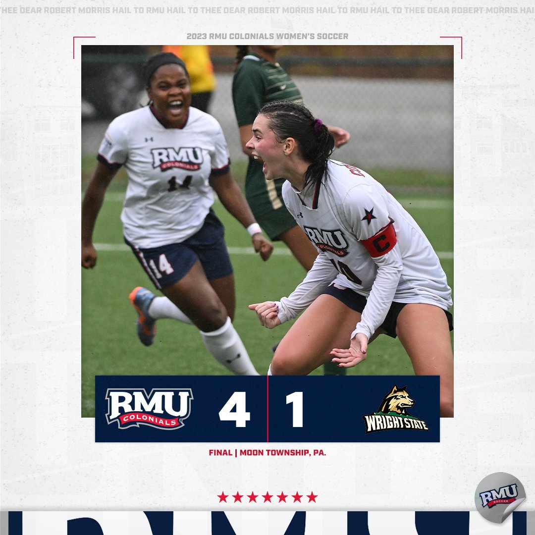 RMUWSoccer's tweet photo. WE'RE HEADED TO THE SEMIFINALS‼️

#BobbyMo | 🔵⚽️🔴 | #RMUnite #HLWSOC https://t.co/ek9obVuFbU