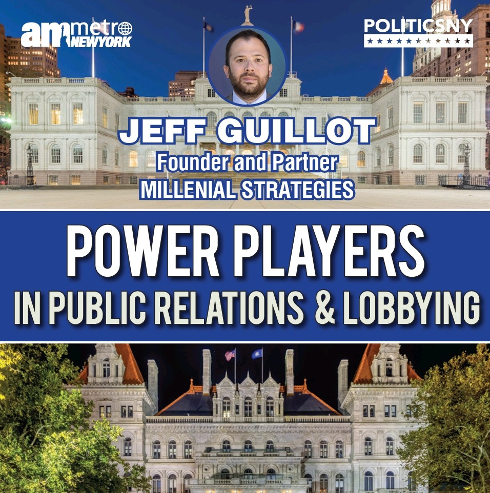 We're honored that our partner <a href="/JeffGuillot/">Jeff Guillot</a> has been included on the <a href="/PoliticsNYnews/">PoliticsNY</a> &amp; <a href="/amNewYork/">amNewYork™</a> Power Players in PR &amp; Lobbying list!