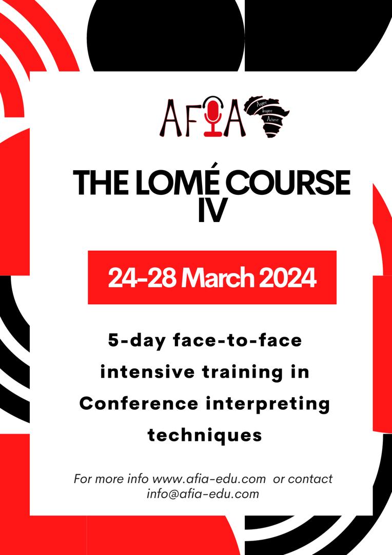 EduAfia's tweet photo. The #African #Interpretation #Academy

#Training - #Events - #FacetoFace - #Certification -  #Togo - #Lomé and many more!

Stay tuned for more news regarding our fourth edition (#TheLomeCourseEvent - March 2024)!

website: https://t.co/8oD4Fq6CiK

#LimitedSeats #Limited #Seats https://t.co/quaEsBsmHU