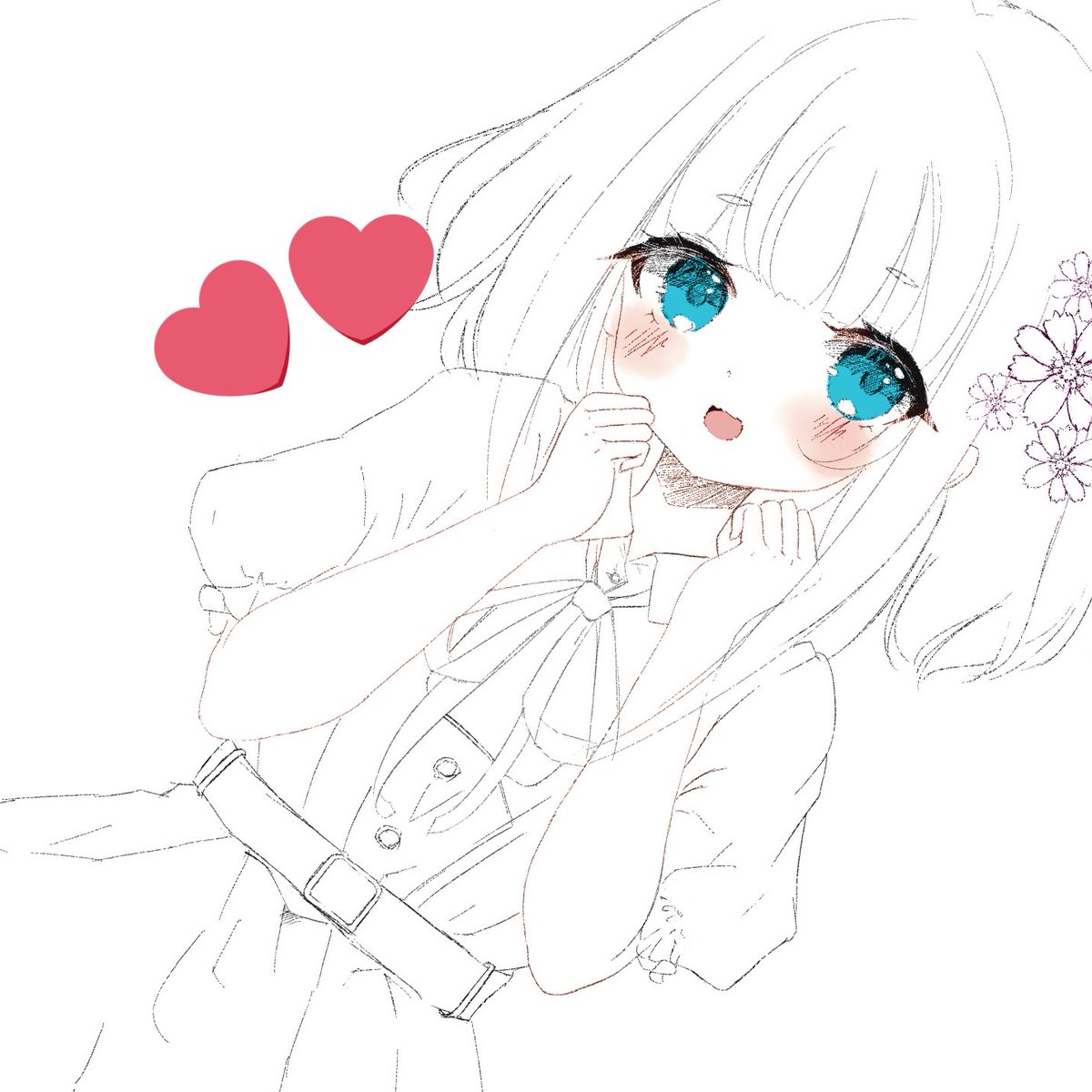 下江コハル(ブルアカ) 「可愛く描けすぎて続きが描くのが怖い子たち、、、」|れふぃのイラスト