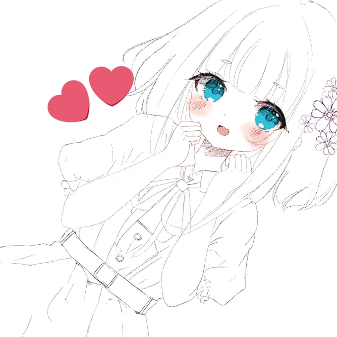 可愛く描けすぎて続きが描くのが怖い子たち、、、