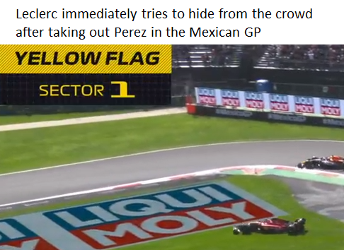 Someone has the number for Mexican witness protection? #MexicoGP #P1 #Formula1