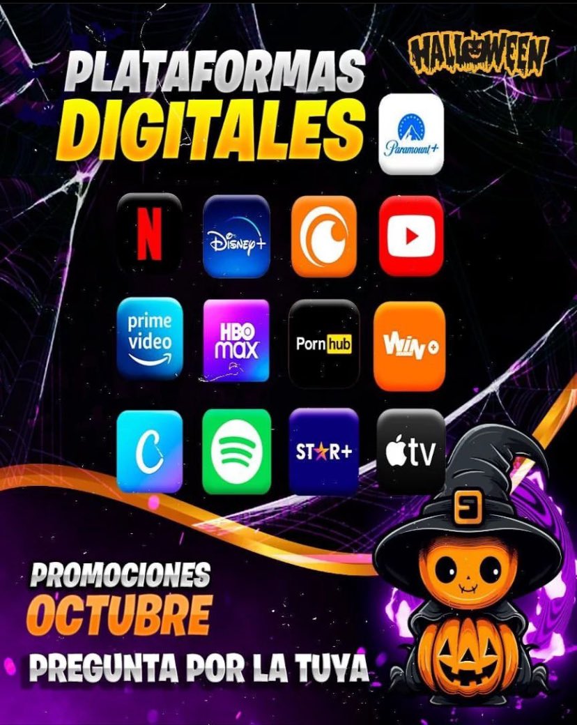 willpermg's tweet image. Escoge tu plataforma favorita cuentas garantizadas