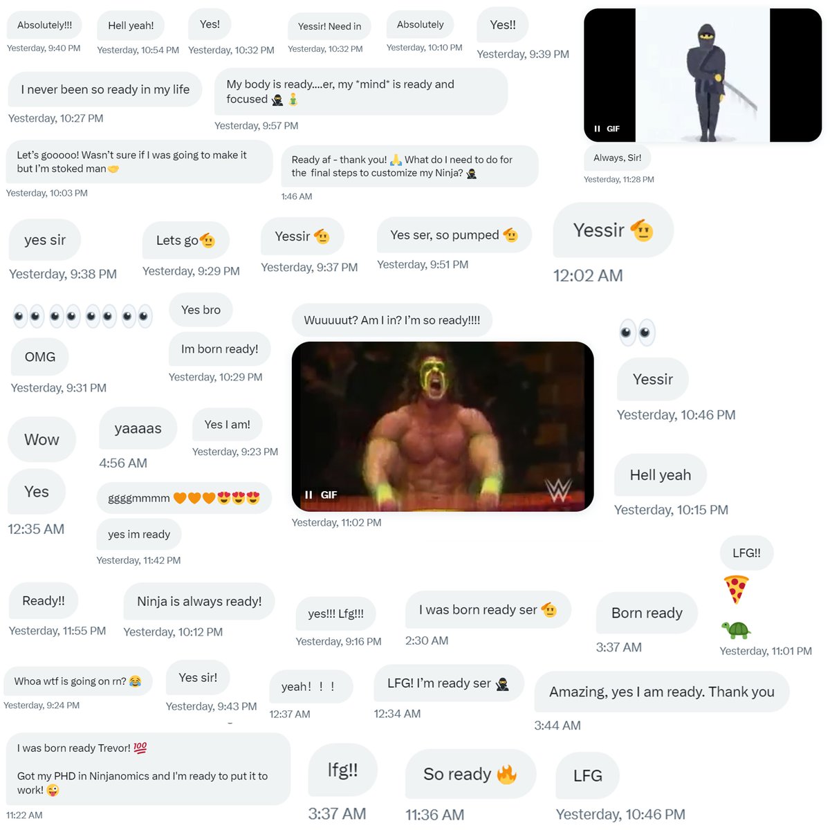 gm Bitcoin Ordinals enjoyoors!

The FOMO and cope from missing out on Ninjas

Will be a sight to behold 😈