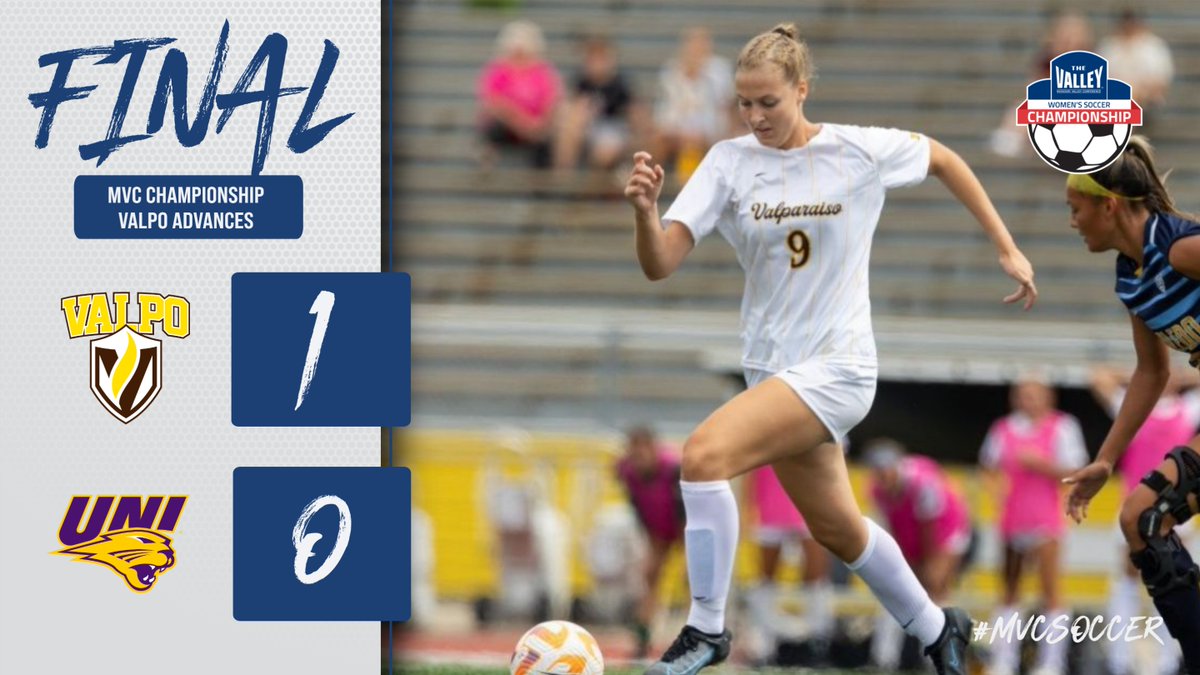 Missouri Valley Conference (@mvcsports) on Twitter photo .<a href="/ValpoWSO/">Valpo Women's Soccer</a> wins 1-0 at <a href="/UNI_Soccer/">UNI Soccer</a> on Sunday -- Beacons will face @MSUBearsWSoccer on Thursday at 3 pm CT (ESPN+) in Des Moines in the #MVCSoccer semifinals. .<a href="/ValpoWSO/">Valpo Women's Soccer</a> wins 1-0 at <a href="/UNI_Soccer/">UNI Soccer</a> on Sunday -- Beacons will face @MSUBearsWSoccer on Thursday at 3 pm CT (ESPN+) in Des Moines in the #MVCSoccer semifinals.