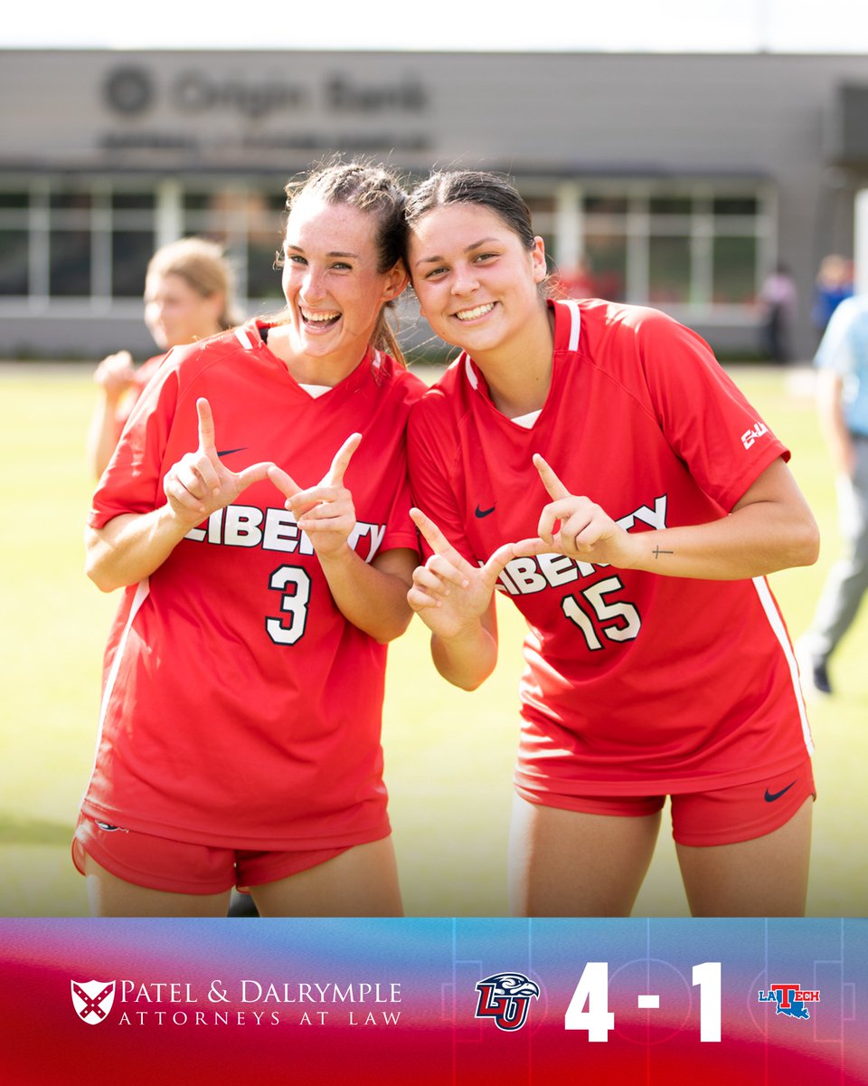 LibertyWSoccer's tweet photo. Grabbed a 🆆 as we say good-BYE to Louisiana.

Final score presented by https://t.co/WgyS8VTWur https://t.co/JJyyAo2ePg
