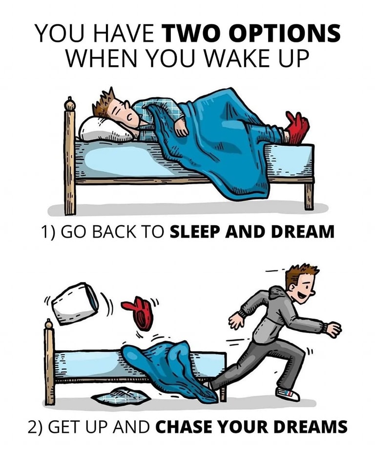 A_MasterMassage's tweet photo. 💙Quote of the Day💙

You have two options when you wake up:

1) Go back to sleep and dream.
2) Get up and chase your dreams.

The choice is yours!

#Quote #QuoteOfTheDay #TwoOptions #WakeUp #Dream #ChaseDream #ChaseYourDreams #Goals #Success #Believe #NeverGiveUp #Mindset https://t.co/n3k7ODoRmx