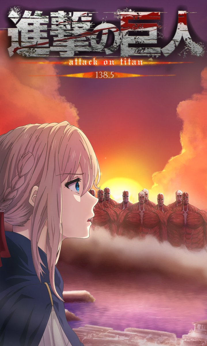 Raj_Studio_Info's tweet photo. This will be one of our last key visuals for Attack on Titan 138.5, as we continue to work on the project! We'll also be tuning in to watch AOT next week, and see AOT's end! #AttackOnTitan #VioletEvergarden https://t.co/sFLBTKW3LL