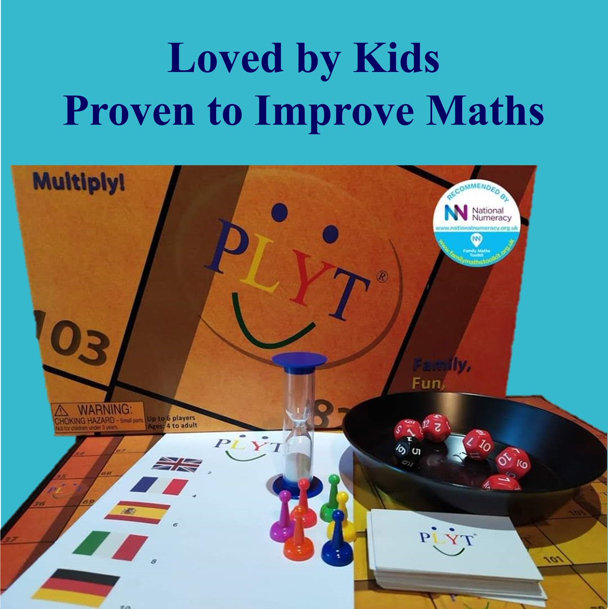 PLYT has been proven to improve maths but children just love playing and don't realise they are learning! 😉
And everyone has the same chance of winning. 🎲🎉
plyt.co.uk
#learningthroughplay #mathsgame #PLYT #BoardGames #parenting