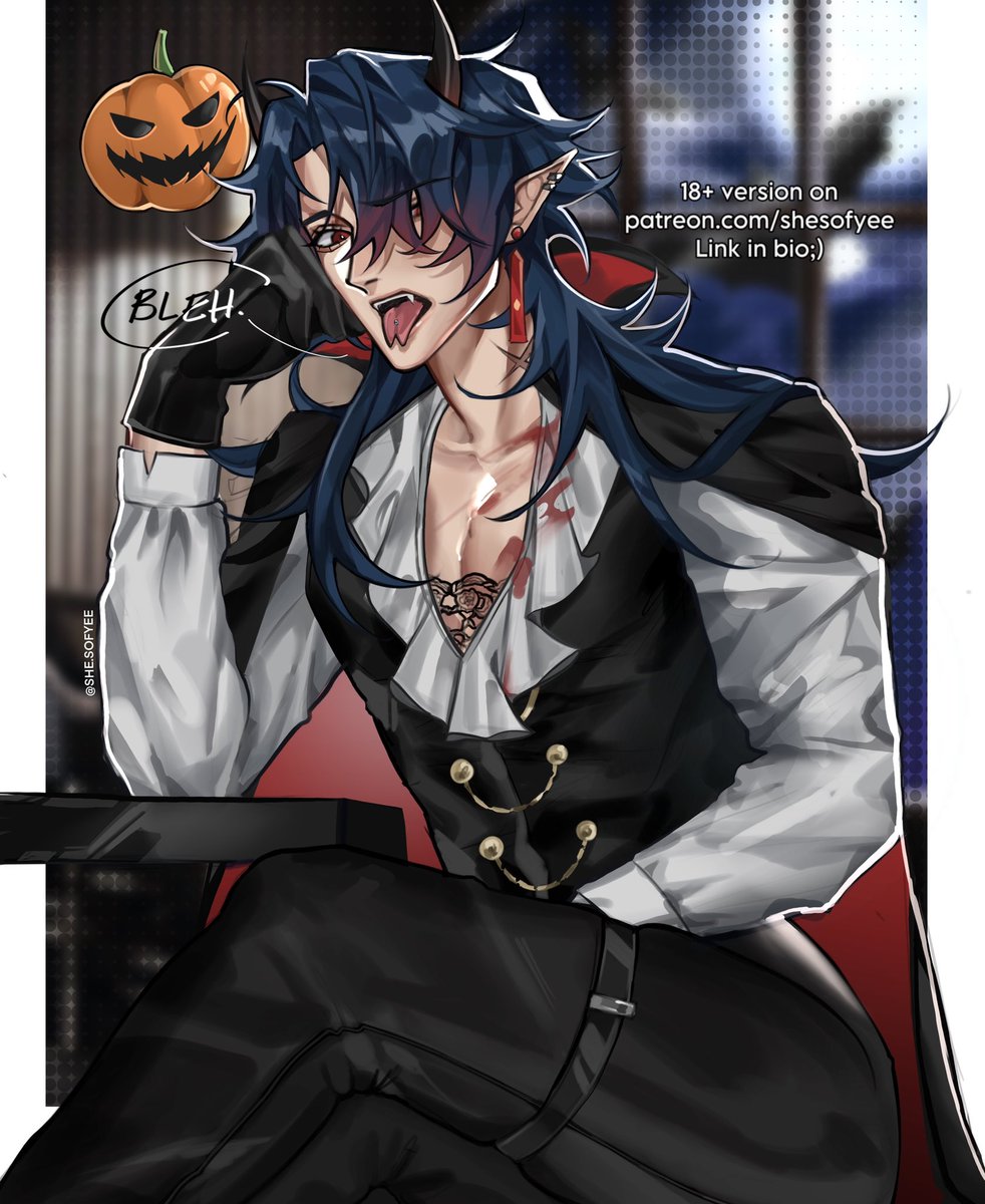 shesofyee's tweet photo. Demon Blade 🩸for Halloween https://t.co/RwAOYSsSK8