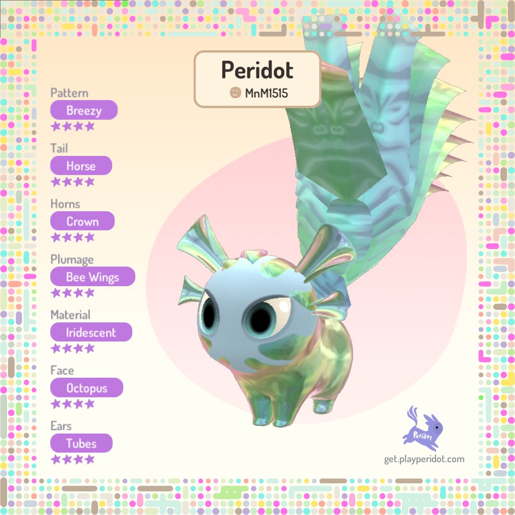 Mgrain15's tweet photo. My newest 4 star dots! Thank you @_Ashlisia for your help! @playperidot https://t.co/3kmi977rCx
