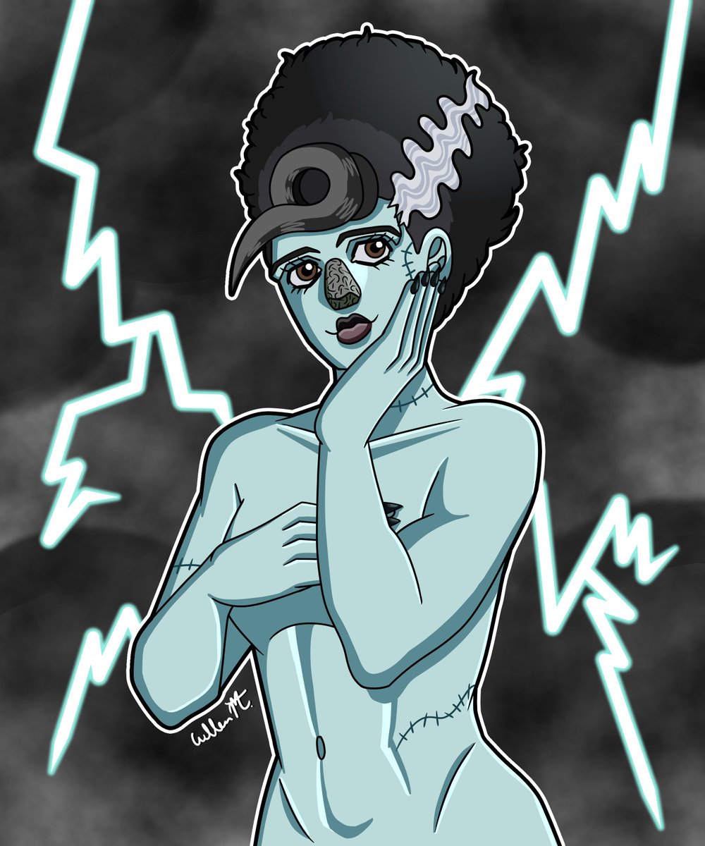 melly_nsfw's tweet photo. Bride of Frankenstein Mitsuba but shes a little chilly 👀
#JJBAnsfw #JoJolion https://t.co/4o5Tk0INiT