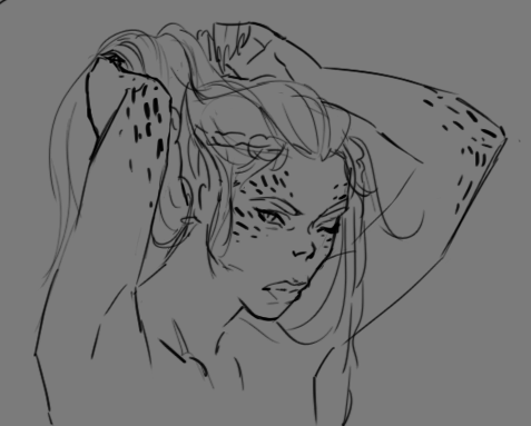 LAE'ZEL HAIR DOWN 😫😫😭 #shadowheart #Laezel #BG3 
 Shadowheart is happy to see Lae blush and Lae is happy to sit on that lap. She'd squeeze her a bit hard either because of protectivness or because Shart is just super squishy by githyanki standards.