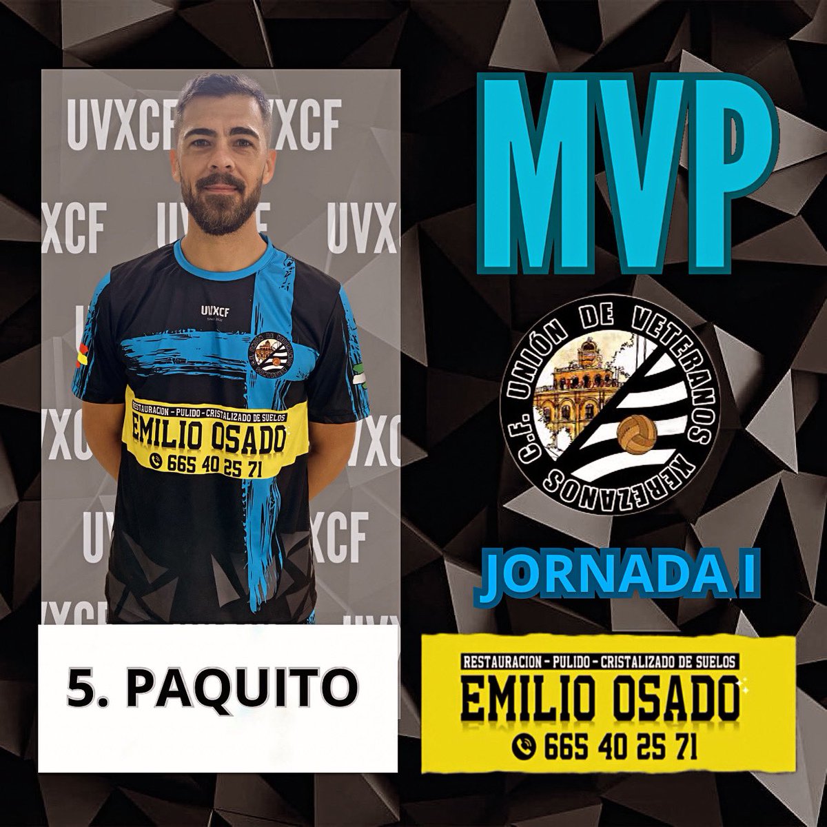 MVP de partido <a href="/Fvadilloj41/">Francisco Vadillo</a>  #uniondeveteranosxerezanoscf #uvxcf #unionistas